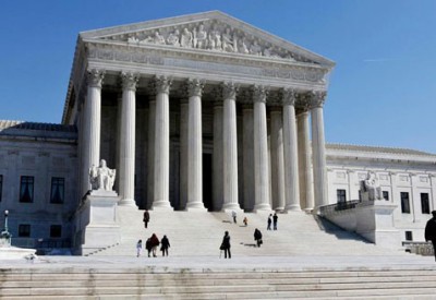 The steps of the US Supreme Court